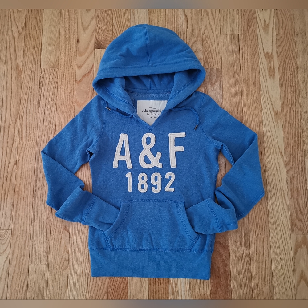 NWT women Abercrombie & Fitch A&F vintage pullover hoodie slim